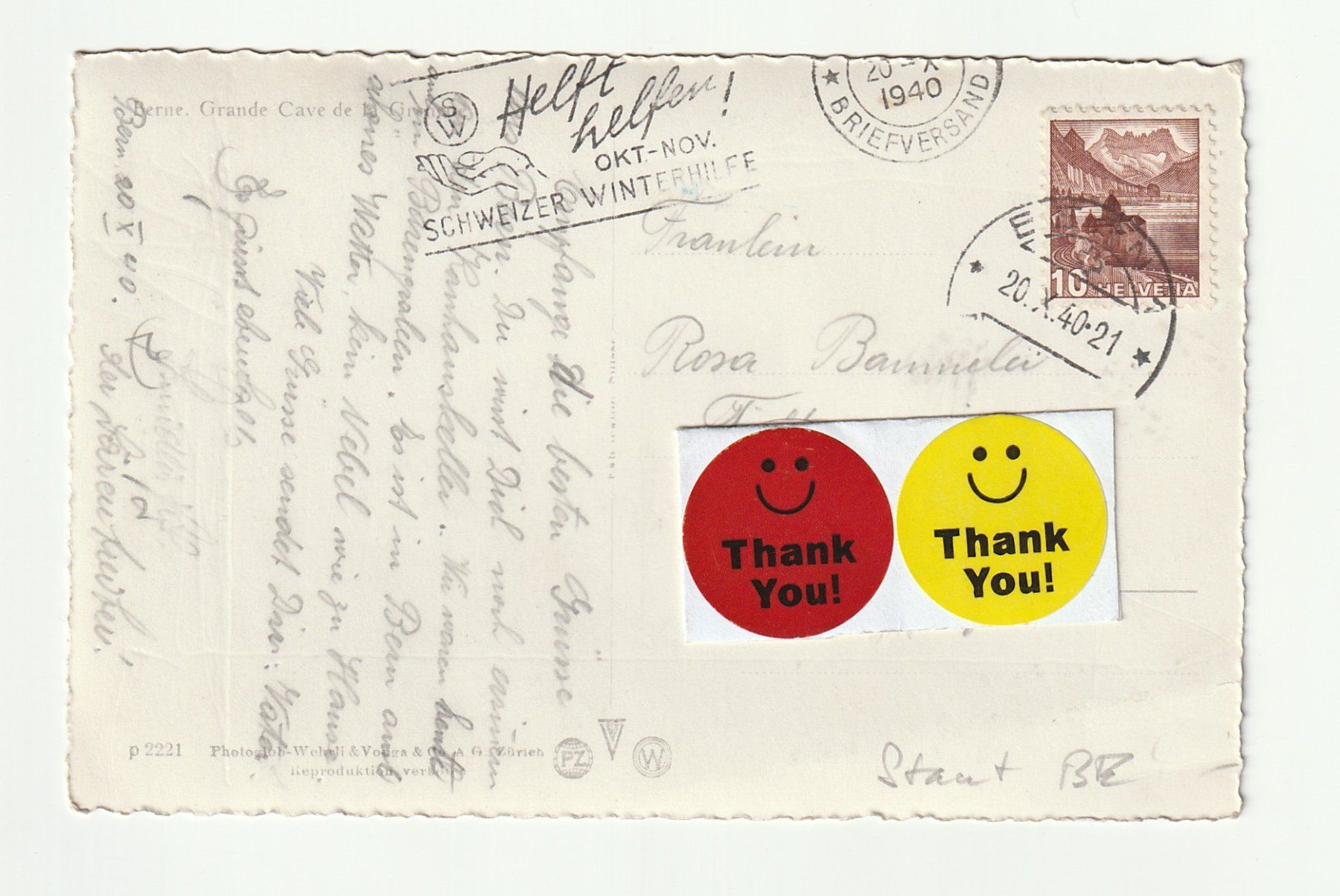 Cartes postales: Ansichtskarte Bern Kornhauskeller 1940 gebraucht – D'occasion à St. Gallen par Ricardo_Deals 1