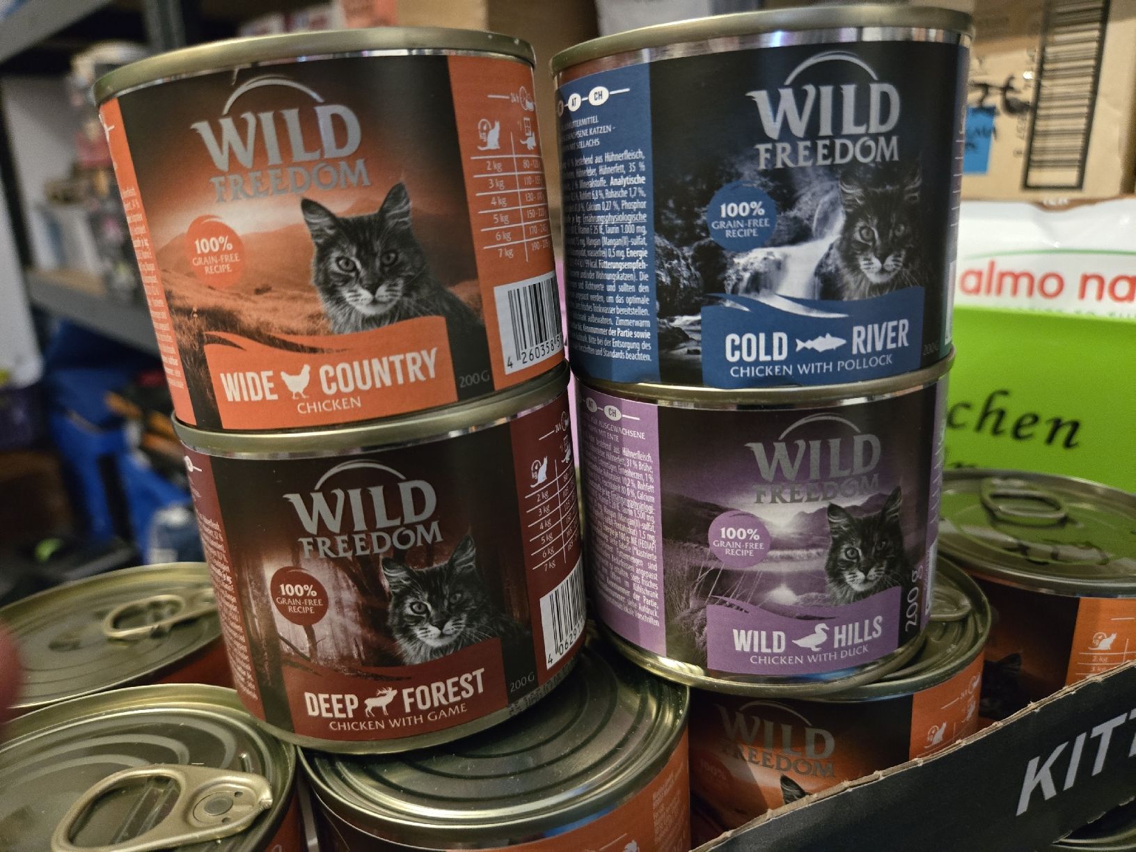 Mangimi: Wild Freedom Restposten 12×200gr Pro Sorte – Nuovo e nell'imballaggio originale da Burgdorf venduto da tamaraw03