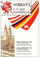 1993 WIBRA Winterthur Postkarte Schweiz/Österreich/Italien