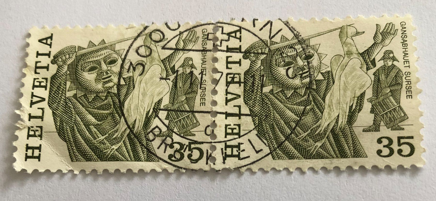 Tutti i francobolli: CH  Briefmarken  Paar gestempel    – Usato da Aarau venduto da Billa007