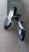 Elegante BALLY Pumps - Leder dunkelblau Gr.39.5 