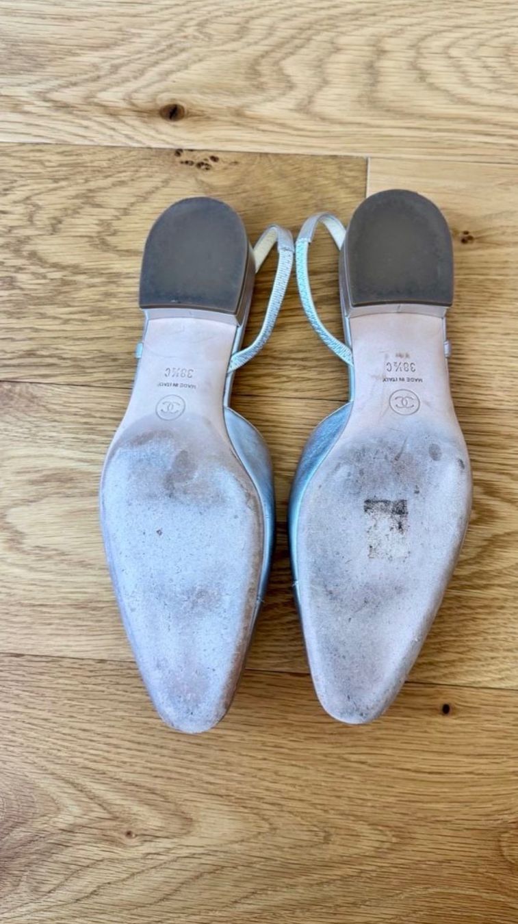 Chanel Scarpe da donna: Chanel Slingbacks Silver, Size 38,5, Great Condition! – Usato da Münchenstein venduto da mag_ck5y 4