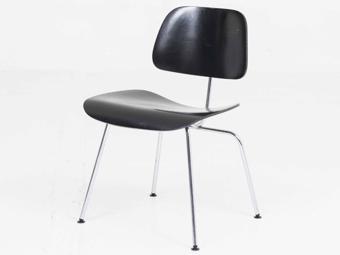 Herman Miller Sedie: Herman Miller / Vitra DCM Stuhl von Eames in Schwarz – Usato da Zürich venduto da STUZH38
