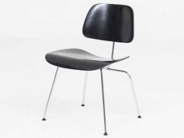 Herman Miller / Vitra DCM Stuhl von Eames in Schwarz