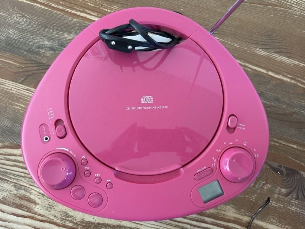 Philips Lettore multimediale & Streamer: CD-Player Radio Philips pink – Usato da Grüt (Gossau ZH) venduto da Searose 1