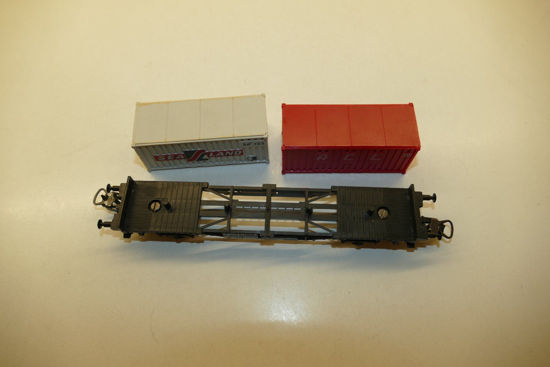 Lima Modellini di ferrovie: Lima H0: DB Containerwagen – Usato da Niederhasli venduto da rail-duerst 5