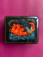 Russische Lackdose Palech Troika
