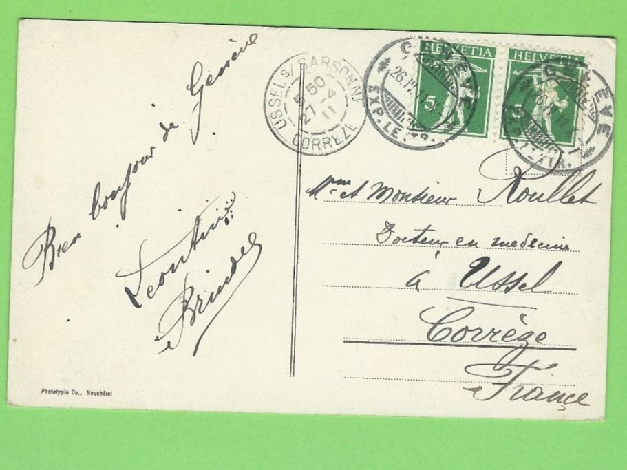Cartoline postali: Genève, Pont du Mont-Blanc – Usato da Zürich venduto da t24_de 1