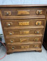 Antike Holzkommode mit 4 Schubladen, Vintage Look!