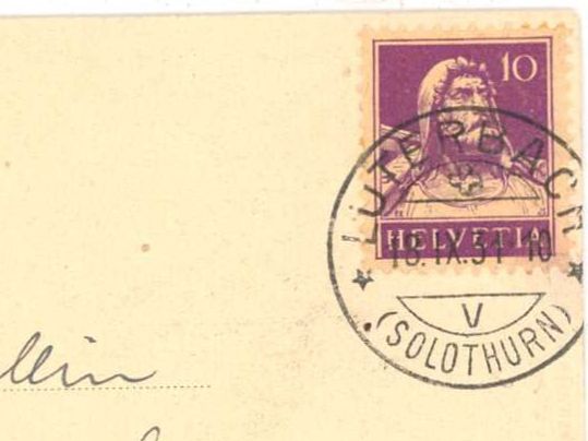 Cartoline postali: Astano Poststelle Telegraph 1931 – Usato da Dallenwil venduto da montem63 2