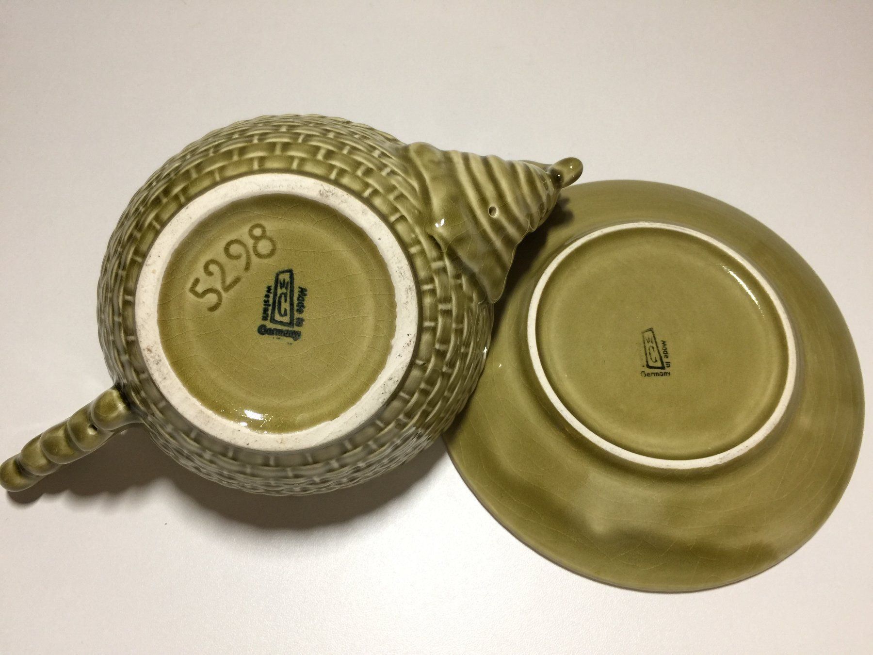 Schalen: WESTERN GERMANY Saucière + assiette coq – Gebraucht aus Cossonay-Ville von Les_1001_perles 7