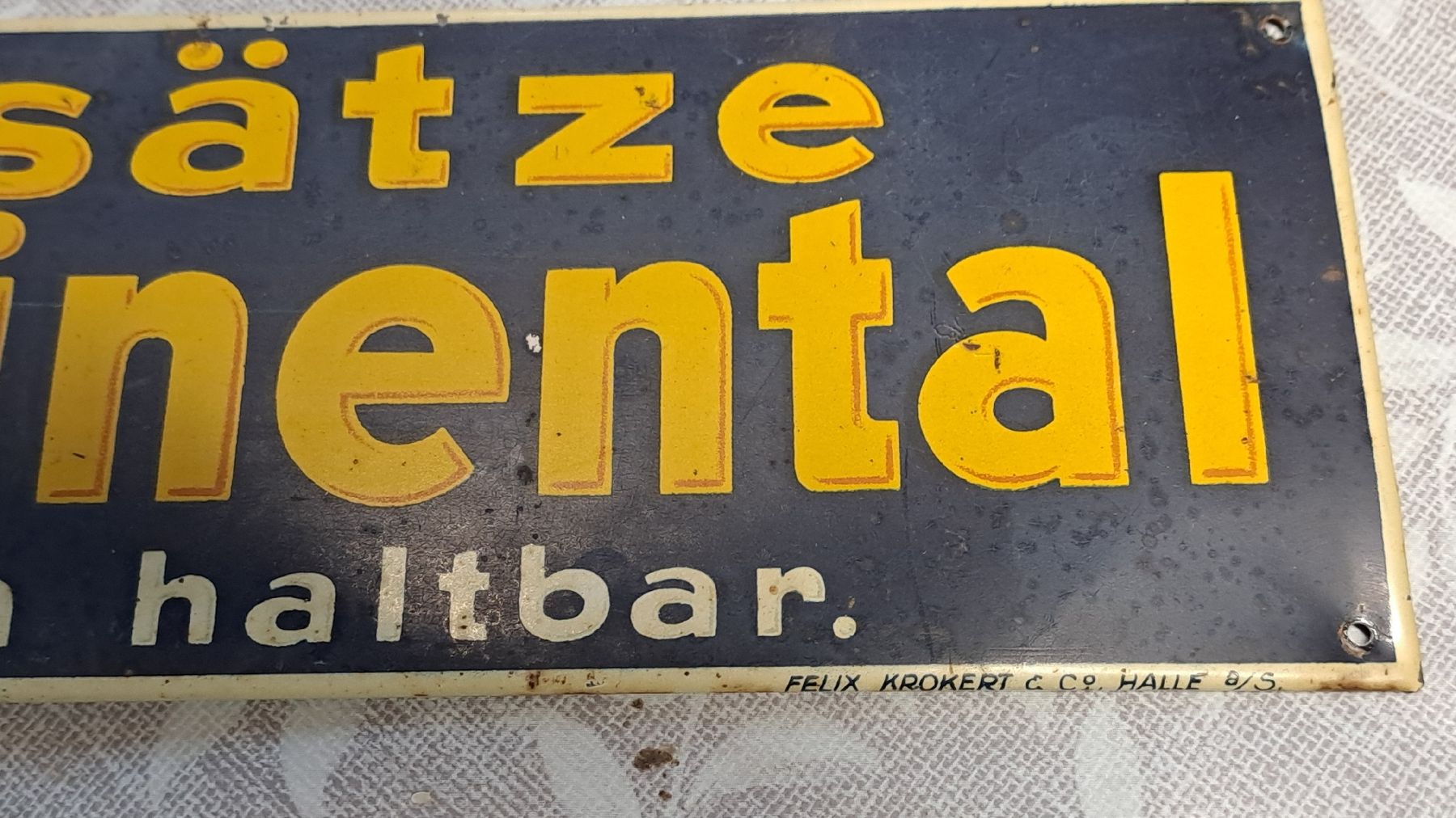 Continental Insegne: Continental Absätze Blechschild antik – Usato da schönholzerswilen venduto da Vistapoint 2