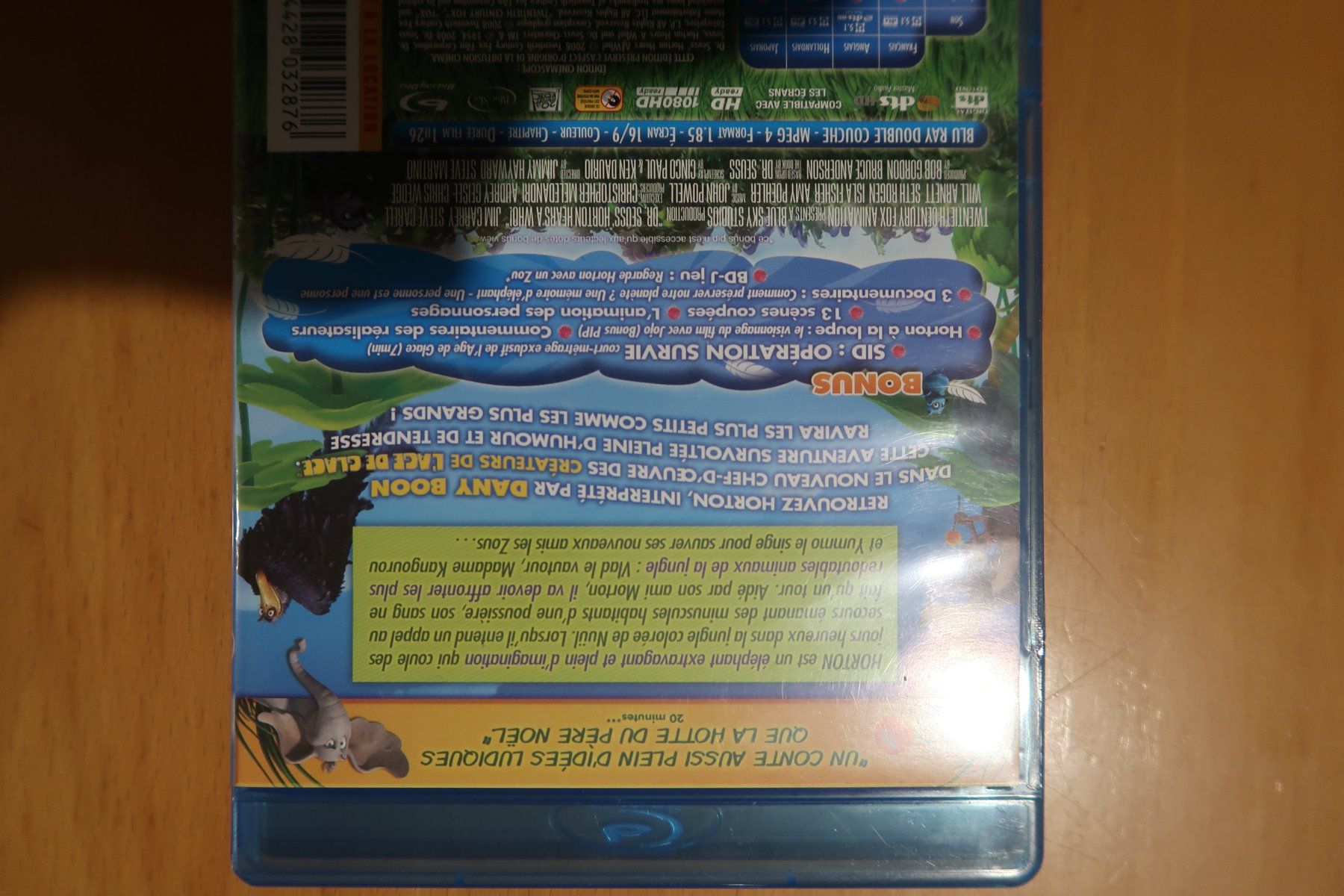Tutti i DVDs: Blu-ray HORTON         Français Anglais – Usato da Porrentruy venduto da tupatup 1