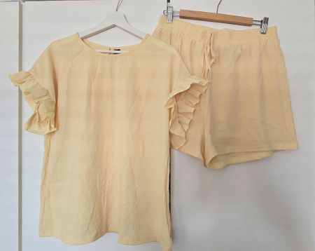 🆕 Pastel Yellow Summer Set - XL - Hose & Oberteil