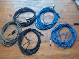 cables XLR 5x 10mètres