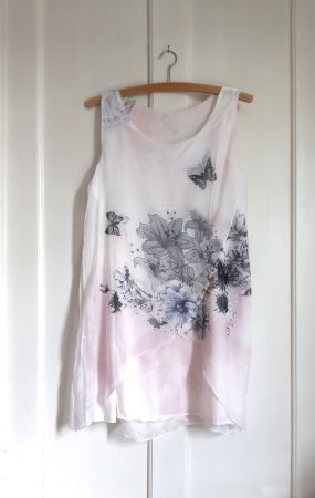 Seidenbluse / Seidentunika Gr. 38, Italien