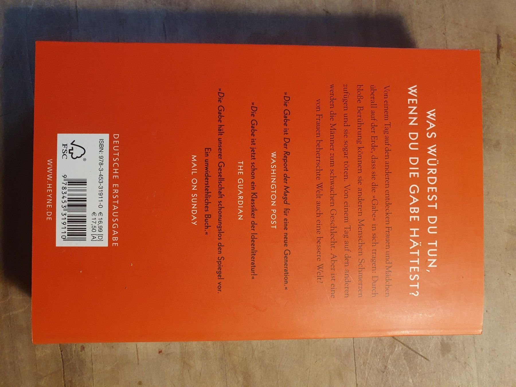 Libri: Die Gabe Naomi Aldermann Heyne – Usato da Zürich venduto da loosebone 1