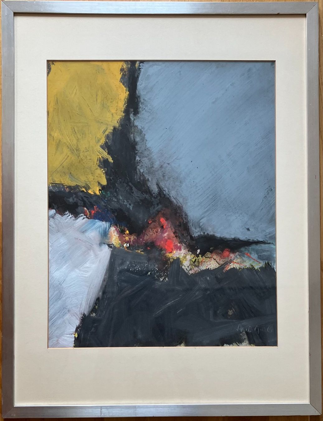 Dipinti: 2 Gemälde 1964 - Gouache - "?AMAQUIS?" – Usato da Basel venduto da ekaeufer 4