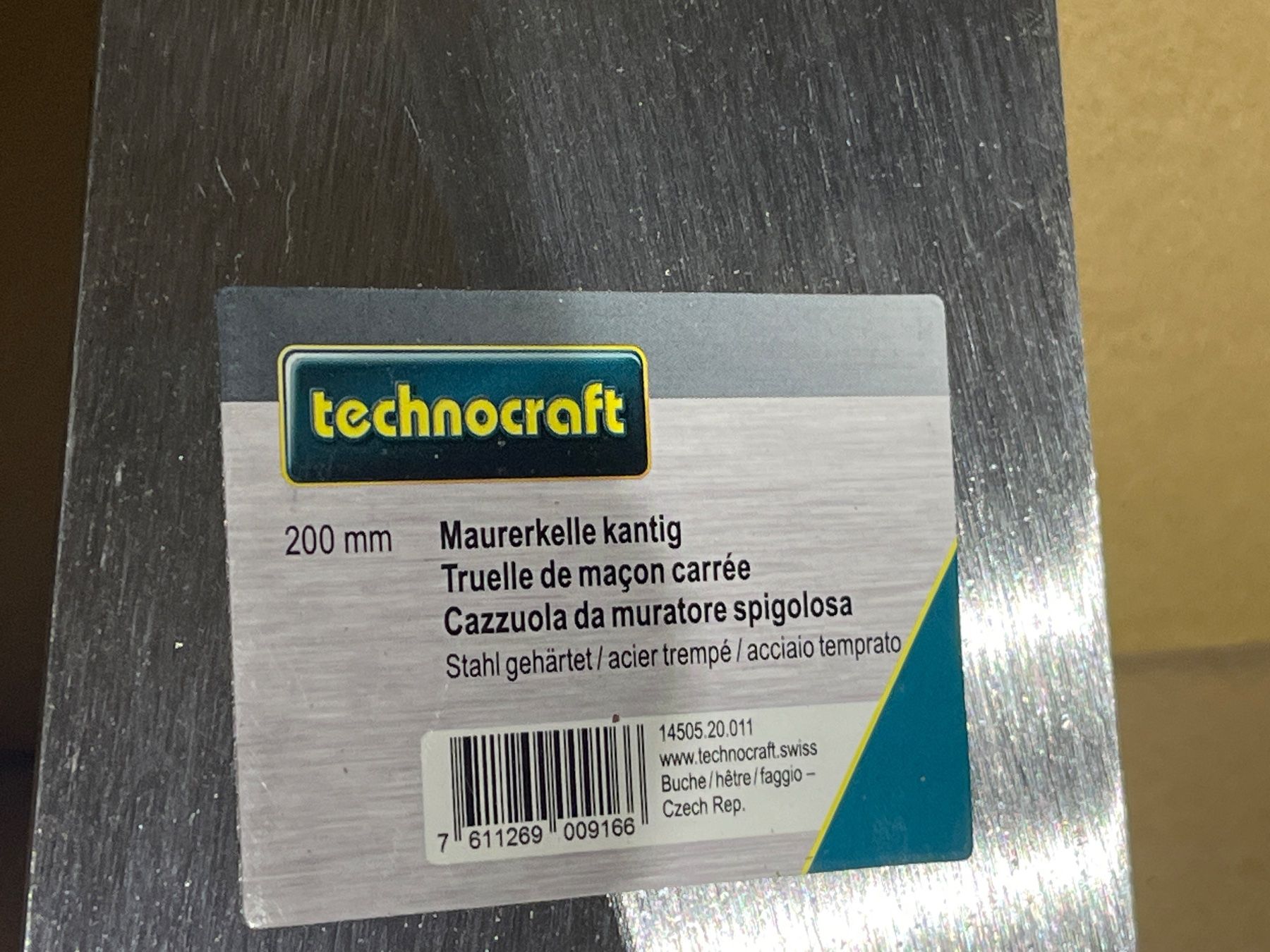 Technocraft Tutti gli attrezzi: Technocraft Maurerkelle kantig 200mm – Nuovo e nell'imballaggio originale da Tann venduto da Mad_less 2