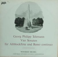 Georg Philipp Telemann / Vier Sonaten für Altblockflöte ...