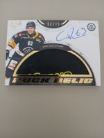 Eishockey Karte Carl Dahlström Puck Relic 02/15 signiert