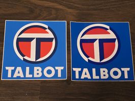 2x Talbot Car Stickers, Retro Vintage