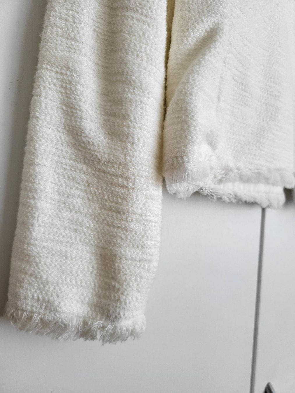 Mango Giacche: Mango Bouclé Jacke, Gr. M - weiss, Baumwolle – Usato da Baar venduto da clar6 6