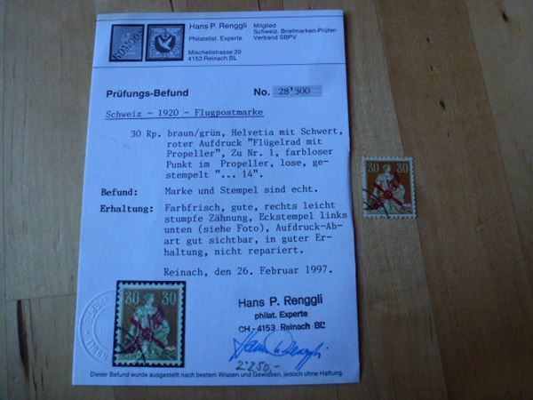 Tous les timbres: Top ++ Flugpost Propeller ZNr. 1 gestempelt – D'occasion à Walkringen par Casablanca777