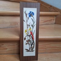 Versand möglich! Vintage Bild, DDR, gepresste, echte Blumen