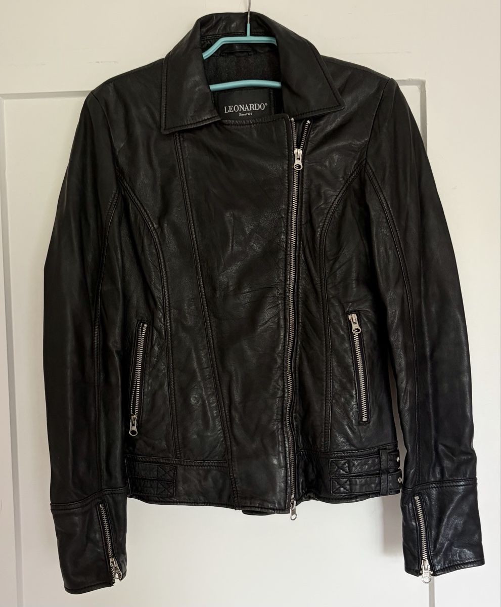 Giacche: Lederjacke LEONARDO schwarz Grösse S Top Zustand – Usato da Gossau venduto da Magic999 1