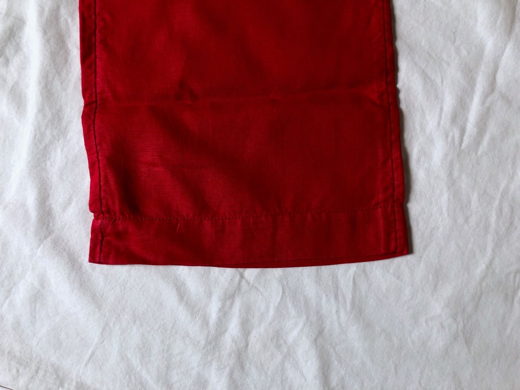H&M Pantaloni: H&M Leinenhose, rot, Gr. 34 – Usato da Basel venduto da Solaia28 2