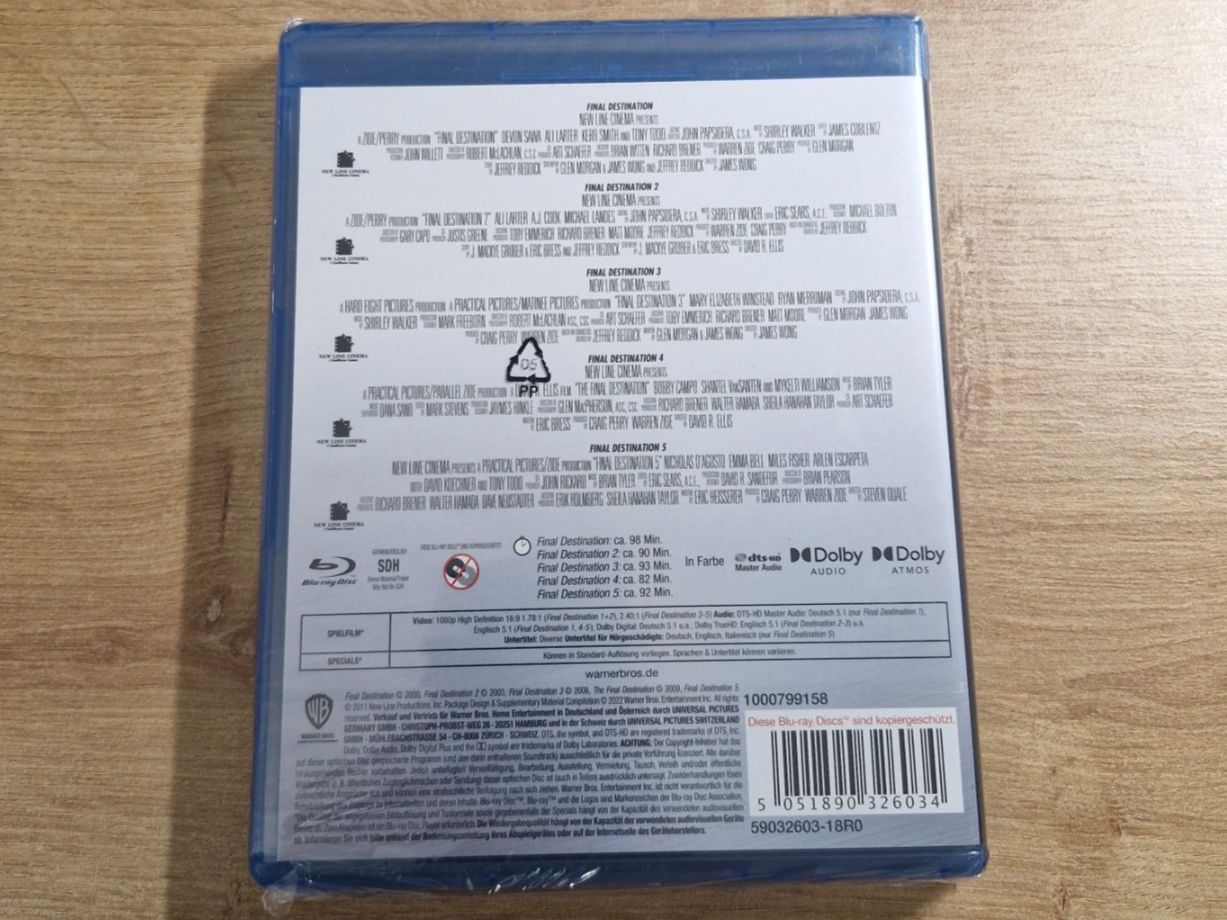 Tutti i DVDs: Final Destination 1-5 NEU OVP Bluray – Nuovo e nell'imballaggio originale da Pfungen venduto da Whitie 1