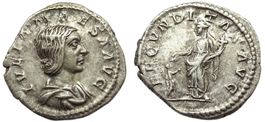 JULIA MAESA Silver Denarius (219 AD) - Fecvnditas