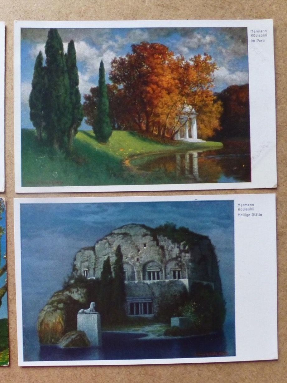 Ansichtskarten: Kunstkarten Rüdisühli Hermann,  Schweizer Maler – Gebraucht aus Rheinau von MakalekaAloha