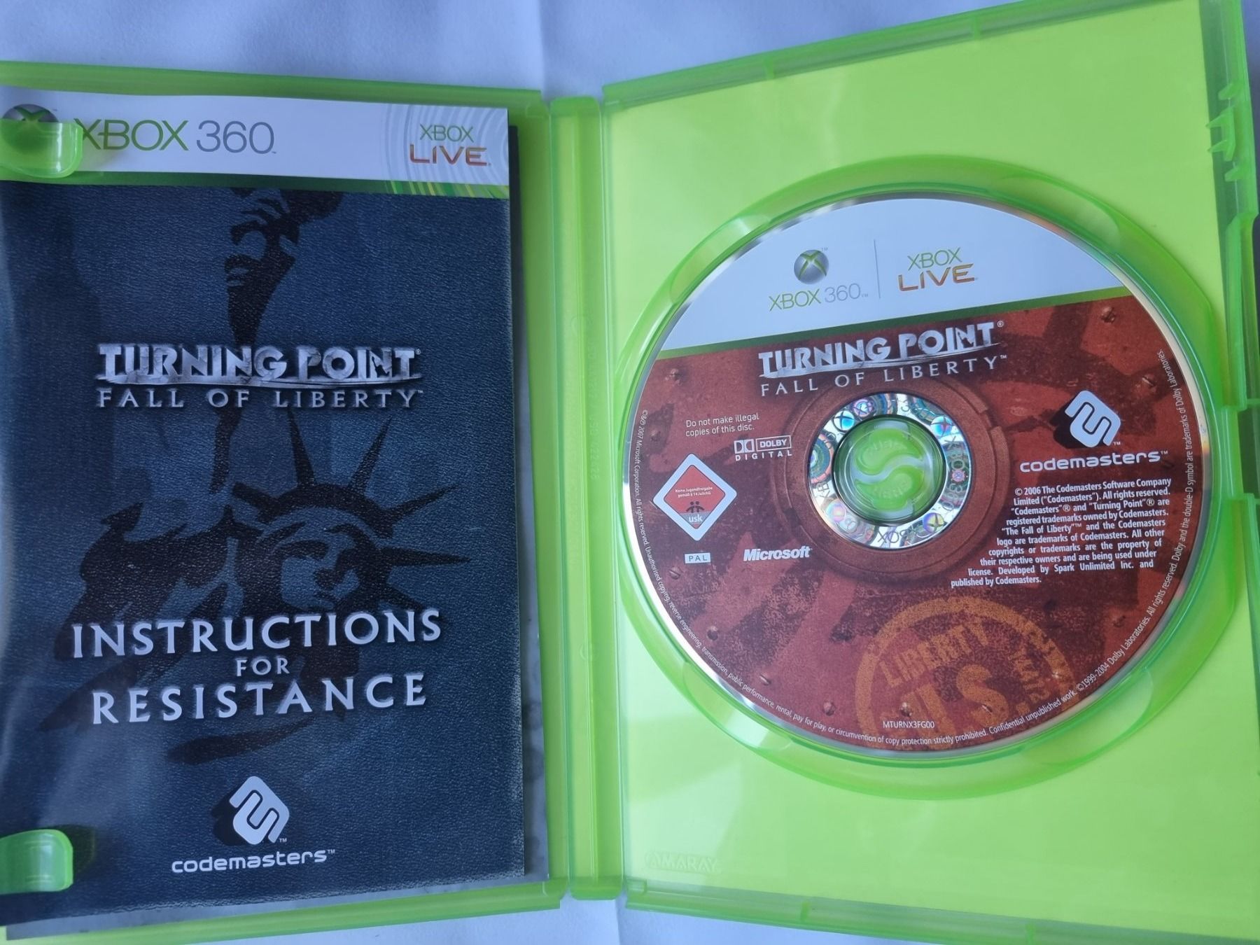 Spiele: XBOX360 Turning Point Fall of Liberty – Gebraucht aus Grabserberg von  2