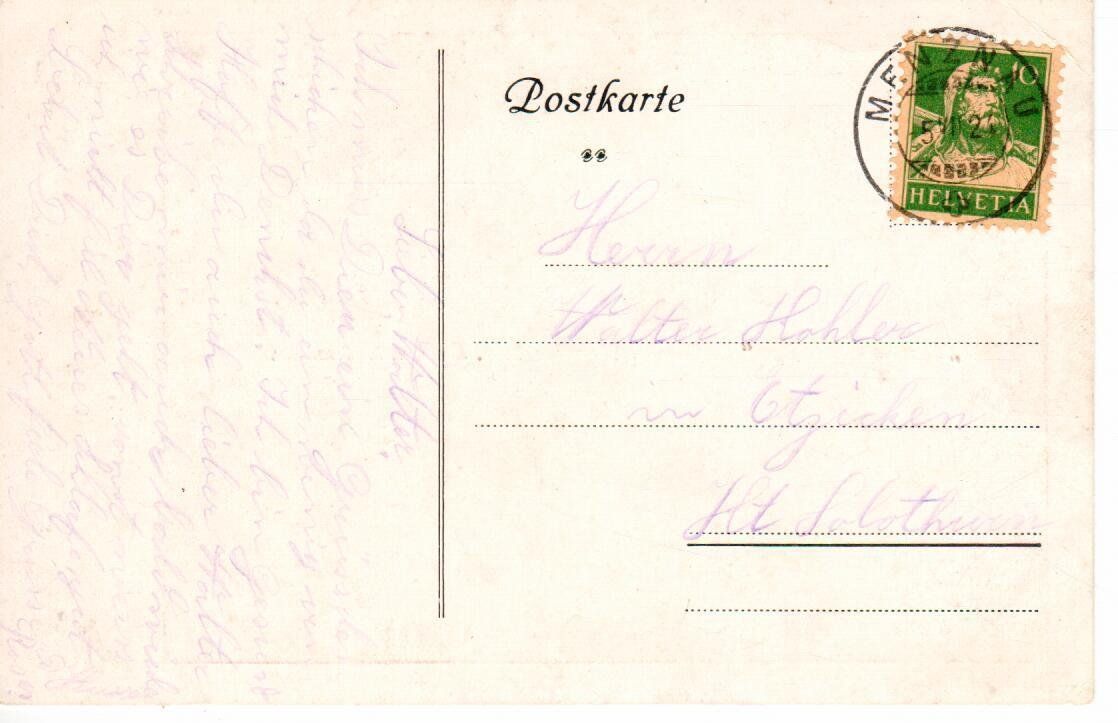 Ansichtskarten: Menzberg 1924 – Gebraucht aus Wolhusen von Curver9 1