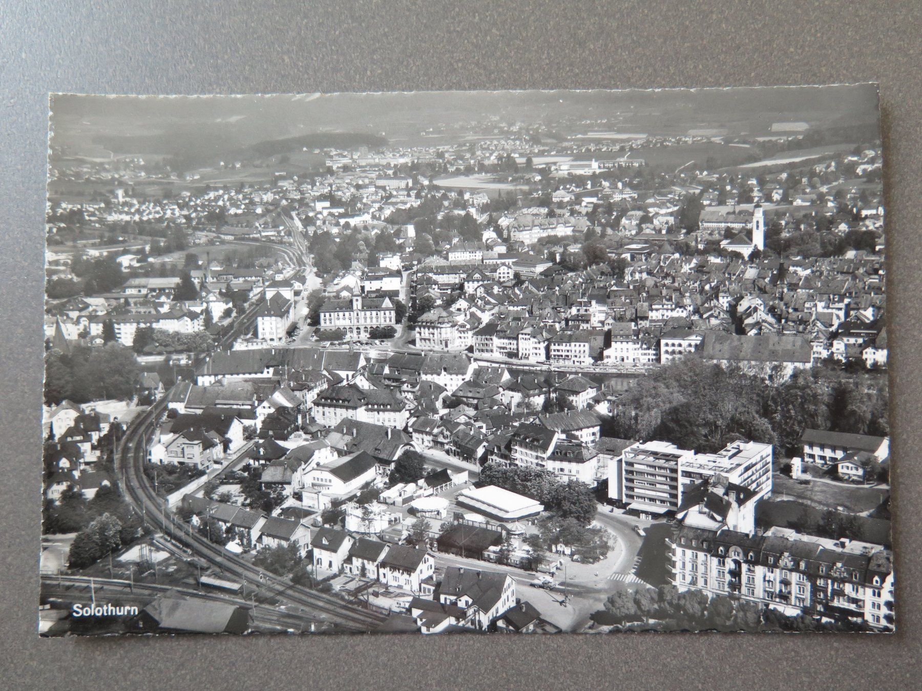 Cartoline postali: SOLOTHURN - FLUGAUFNAHME – Usato da Wittenbach venduto da lipasal