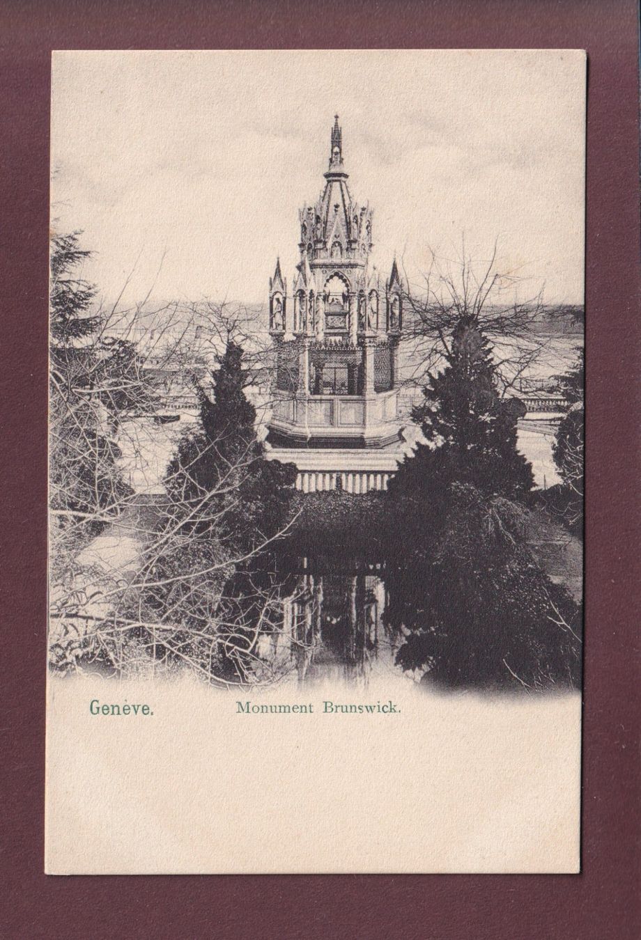 Cartoline postali: GENEVE - Monument Brunswick – Usato da Pully venduto da nicecards