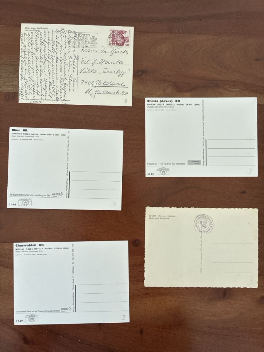 Cartes postales: 10 Ansichtskarten Schweiz von Postautos in GR – D'occasion à Oftringen par Cla.vD.74 3