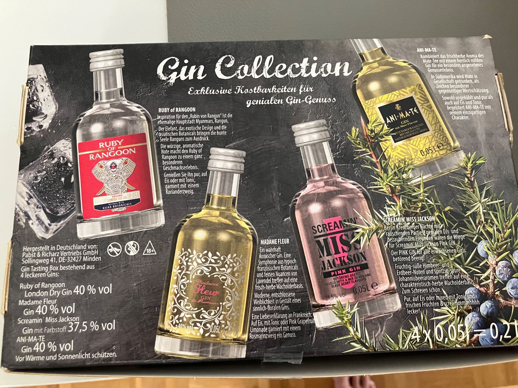 Spirituosen: Gin Collection 4x 0.05L – Neu (gemäss Beschreibung) aus Münchenstein von Juli88 1
