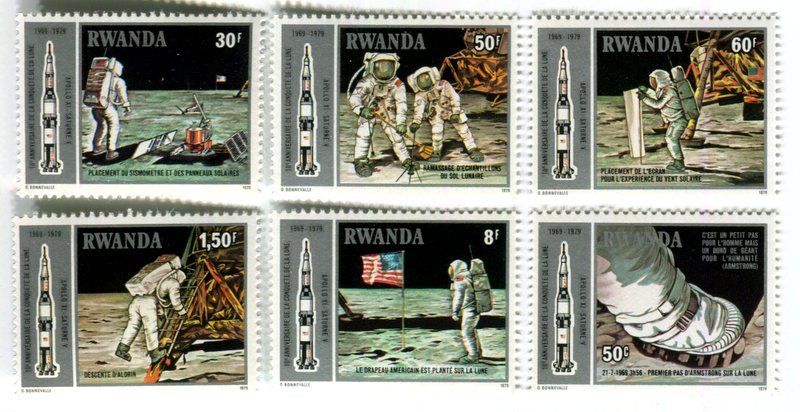 Tous les timbres: Briefmarken "Apollo 11". Ruanda. – Neuf avec emballage d'origine à Basel par Butsch5