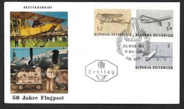 Österreich FDC Serie 1262-1264 Int. Flugpostausst. 31.5.1968