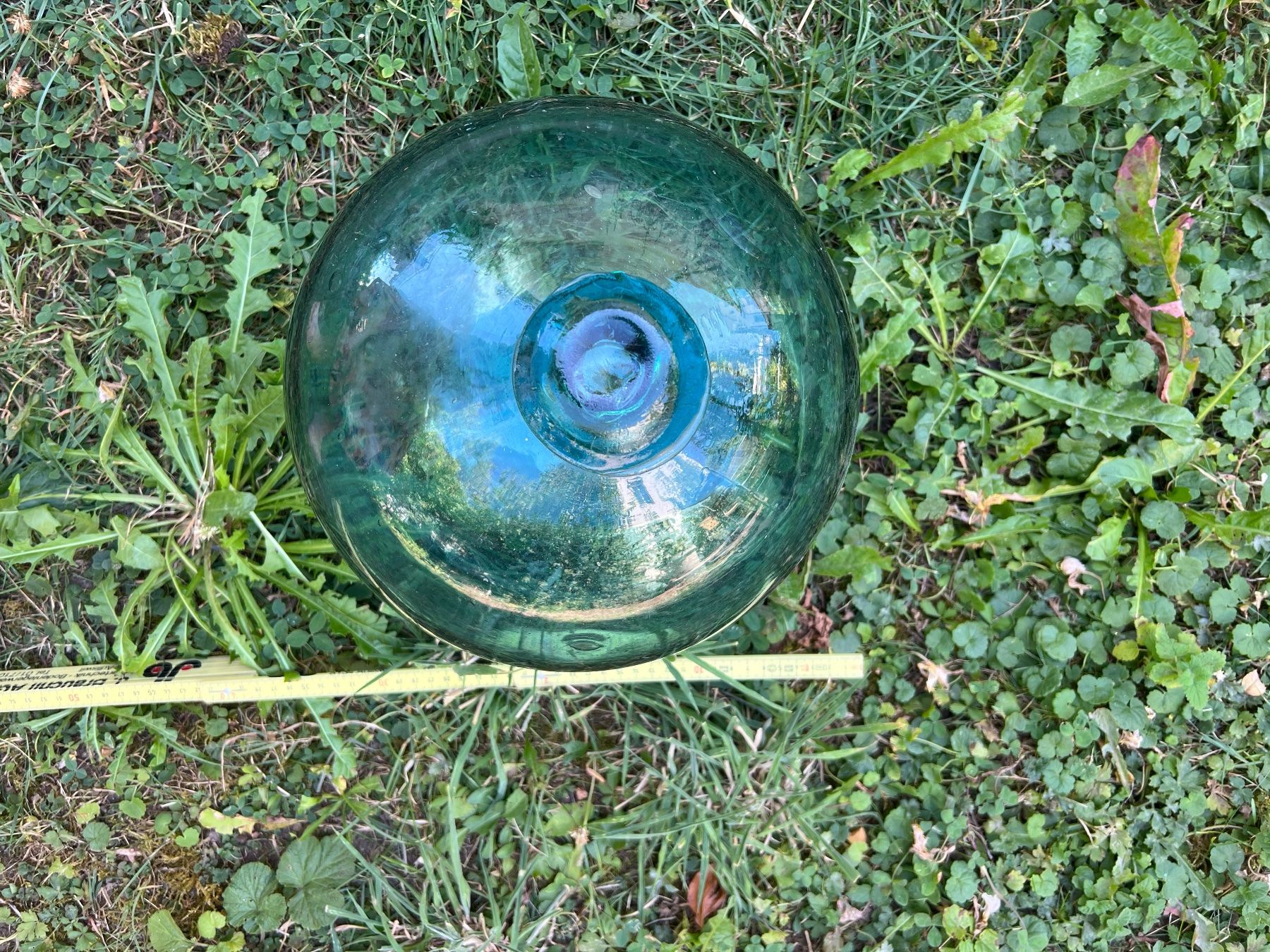 Gläser: Antike Glaskugel hellblau Fischerboje ca. 30cm Durchmesser – Gebraucht aus Zürich von seaside999 6