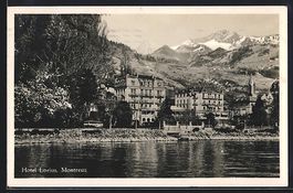 AK Montreux, Hotel Lorius, 1933