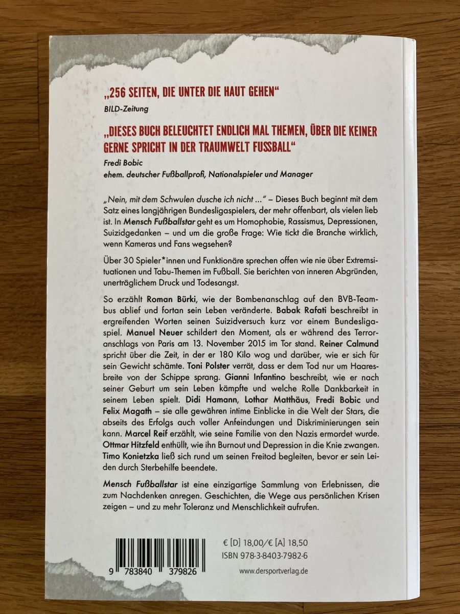 Libri: Mensch Fussballer – Nuovo (secondo la descrizione) da Oberentfelden venduto da Daffodil1 1