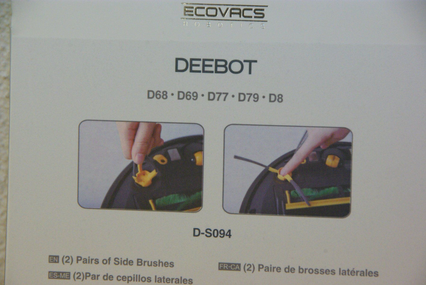 Ecovacs Aspirapolveri & Accessori: ECOVACS DEEBOT D-S094 Ersatzbürsten – Nuovo e nell'imballaggio originale da Herisau venduto da Cevianer1844 4