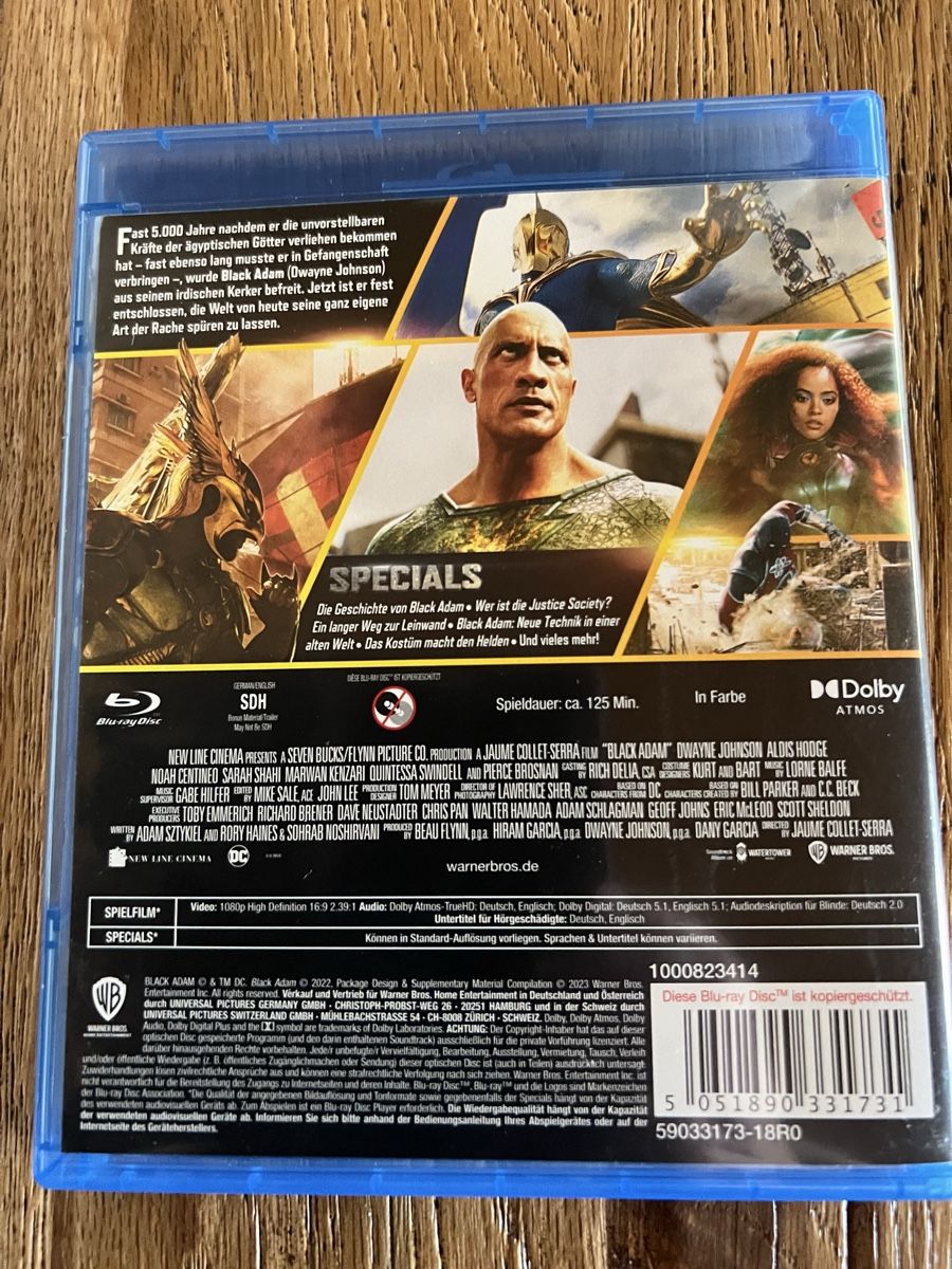 Tutti i DVDs: Blueray Black Adam mit Dwayne Johnson  – Nuovo (secondo la descrizione) da Kallnach venduto da sta_sy57 1