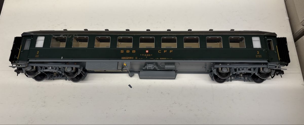 Metropolitan Modellini di ferrovie: Spur 0 Metrop SBB P-Wagen 2Kl. – Usato da St-Blaise venduto da Rjc 2