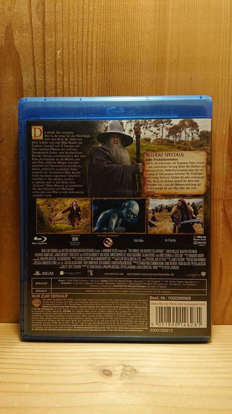 Tutti i DVDs: DER HOBBIT Eine Unerwartete Reise Blu-Ray – Usato da Wilderswil venduto da Exebub 1