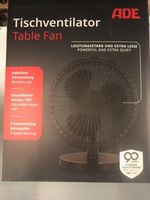 ADE Tischventilator schwarz